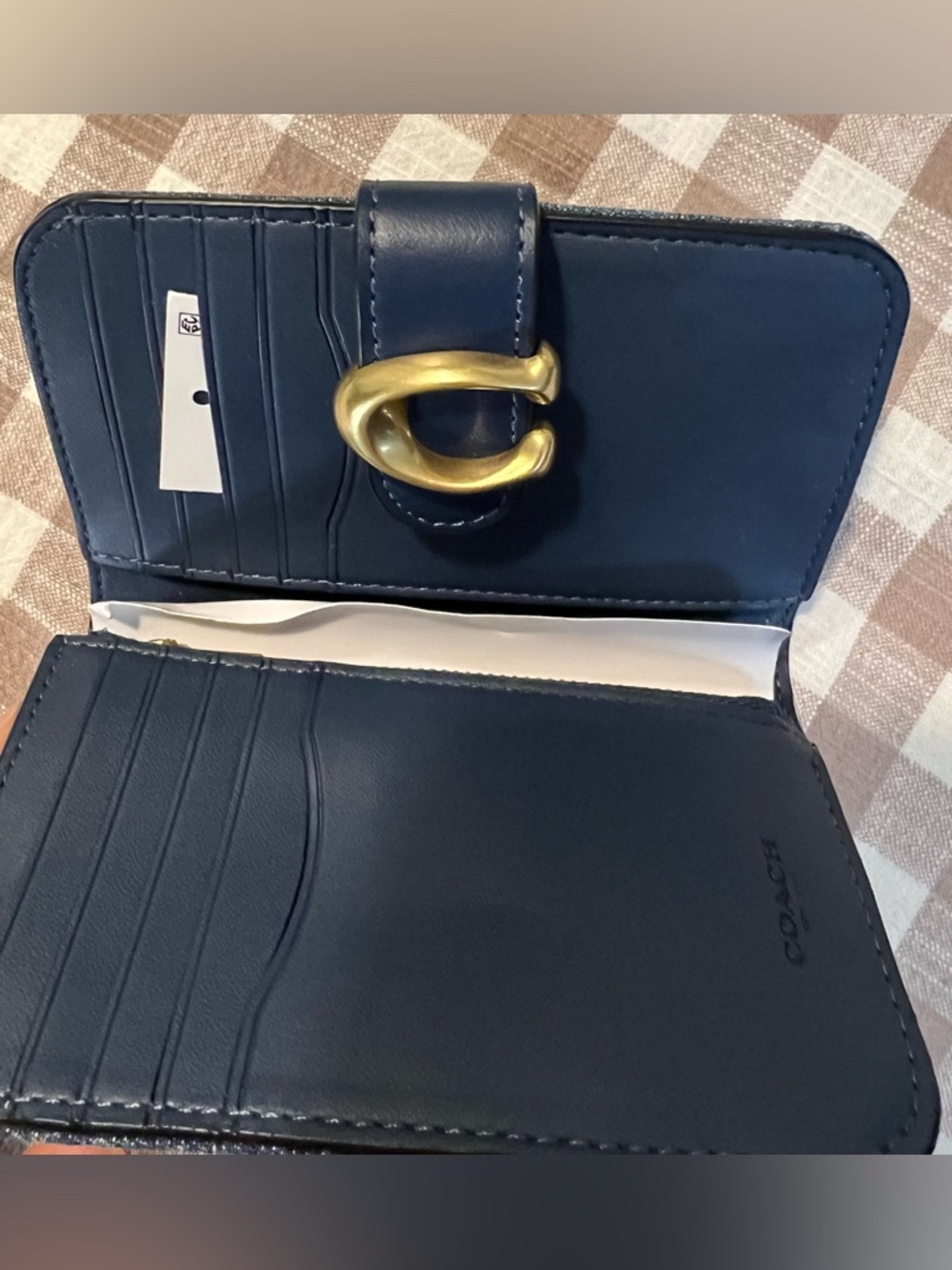 Authentic Coach Tabby Denim Snap Wallet New With Tags Never Used - Picture 3 of 8